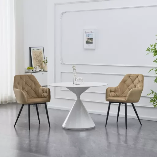 Design fotel, bézs Velvet szövet, VERIO NEW