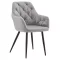 Design fotel, szürke Velvet szövet, VERIO NEW