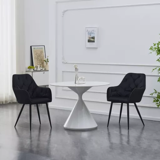 Design fotel, fekete Velvet szövet, VERIO NEW