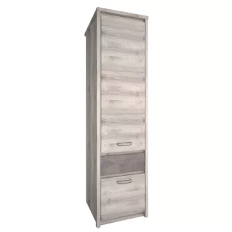 Polcállvány 2D1S, nairobi gesztenye/onix, JESI NEW
