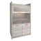 Alacsony vitrin 2D1W1S, nairobi gesztenye/onix, JESI NEW