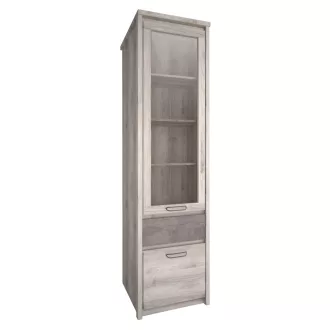 Vitrin 1D1W1S, nairobi gesztenye/onix, JESI NEW