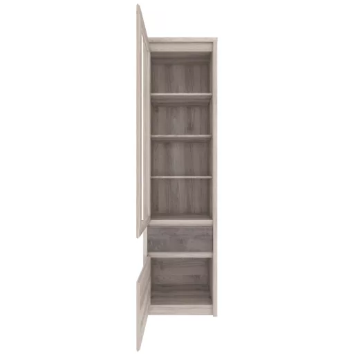 Vitrin 1D1W1S, nairobi gesztenye/onix, JESI NEW