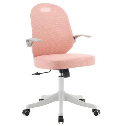 Forgószék, rózsaszín/fehér, TARIA