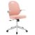 Forgószék, rózsaszín/fehér, TARIA