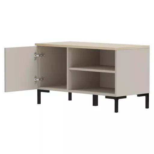 Cipősszekrény, szürkésbarna Taupe/silverjack tölgy, DOMCA 1D