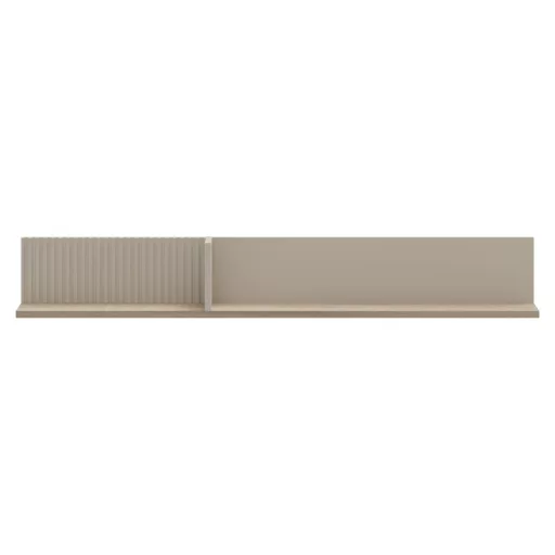 Fali polc 135, szürkésbarna Taupe/silverjack tölgy, DOMCA