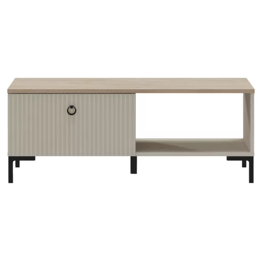 Dohányzóasztal, szürkésbarna Taupe/silverjack tölgy, DOMCA 1S