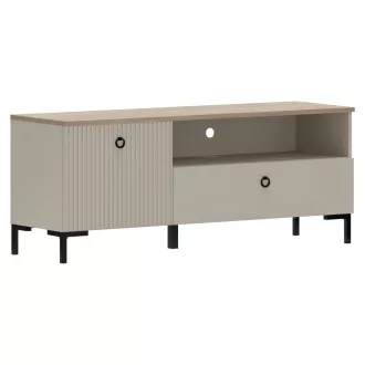   TV-állvány, szürkésbarna Taupe/silverjack tölgy, DOMCA 1K1S