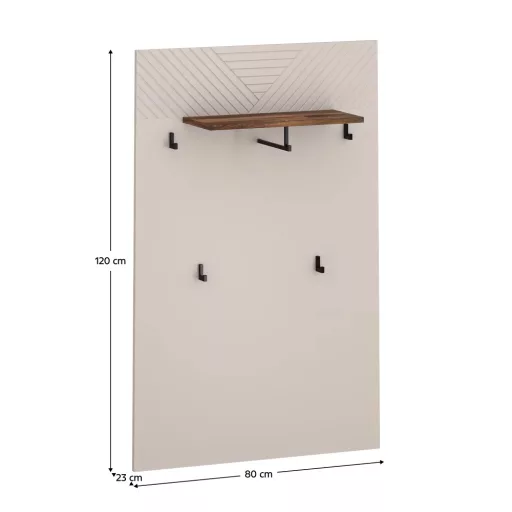 Akasztópanel 80, kasmír/castello tölgy, EYCO