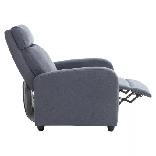 Relaxációs fotel, szürke, KRESO NEW