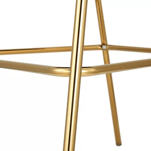Design bárszék, bézs Velvet szövet/gold króm arany, DASMIN NEW TYP 2