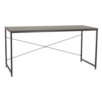 Íróasztal, beton/fekete, 150x60 cm, MELLORA
