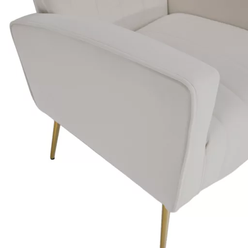 Relaxfotel, bézs Velvet szövet, BARET