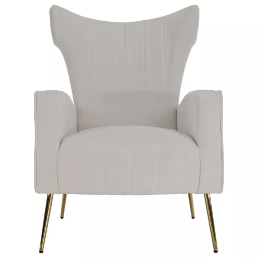 Relaxfotel, bézs Velvet szövet, BARET