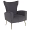 Relaxfotel, szürke Velvet szövet, BARET