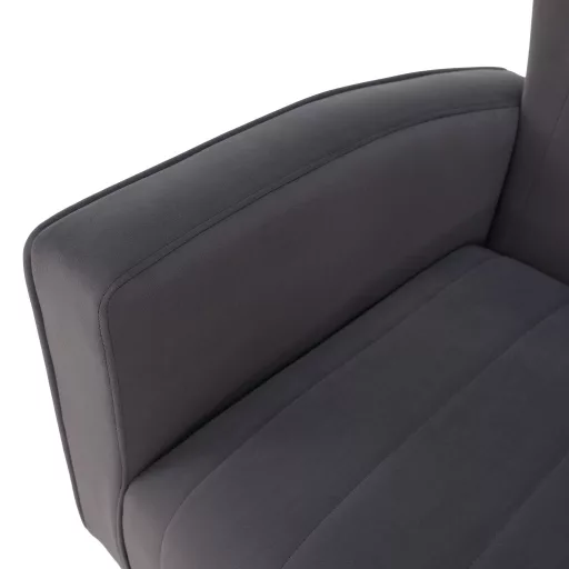Relaxfotel, szürke Velvet szövet, BARET