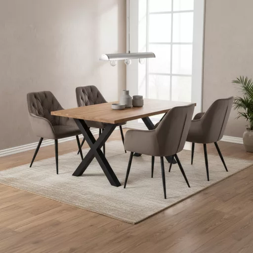 Design fotel, barna Velvet szövet, VERIO NEW