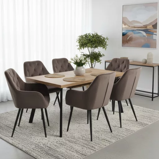 Design fotel, barna Velvet szövet, VERIO NEW
