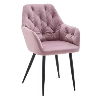 Design fotel, rózsaszín Velvet szövet, VERIO NEW