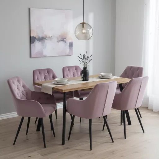 Design fotel, rózsaszín Velvet szövet, VERIO NEW