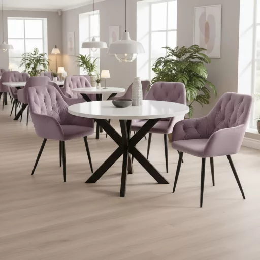 Design fotel, rózsaszín Velvet szövet, VERIO NEW