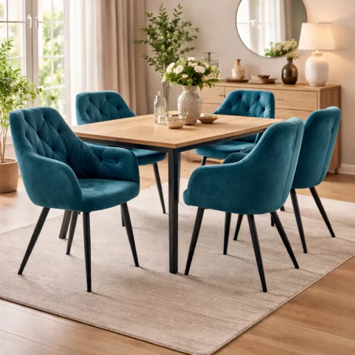 Design fotel, türkiz Velvet szövet, VERIO NEW