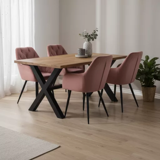 Design fotel, sötét rózsaszín Velvet szövet, VERIO NEW