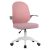 Irodai szék, rózsaszín/fehér, PASTURA