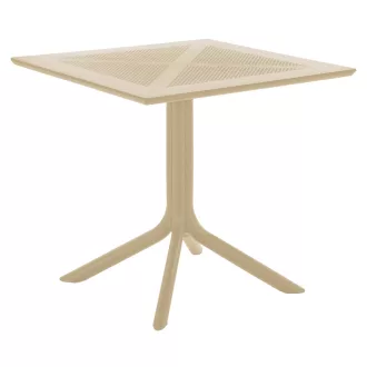 Kerti asztal, szürkésbarna Taupe, DENTON NEW