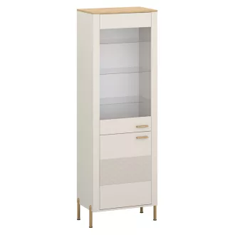 Vitrin, kasmír/kő tölgy, RUNOL 1D1W