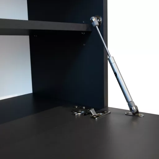 Előszobafal, antracit extra magasfényű HG/artisan tölgy, ALIVA V2