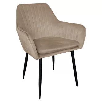   Dizájnos fotel, szürkésbarna Taupe Velvet anyag, ZIRKON NEW