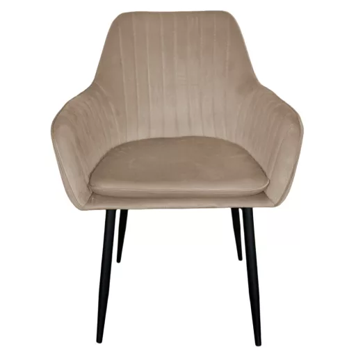 Dizájnos fotel, szürkésbarna Taupe Velvet anyag, ZIRKON NEW
